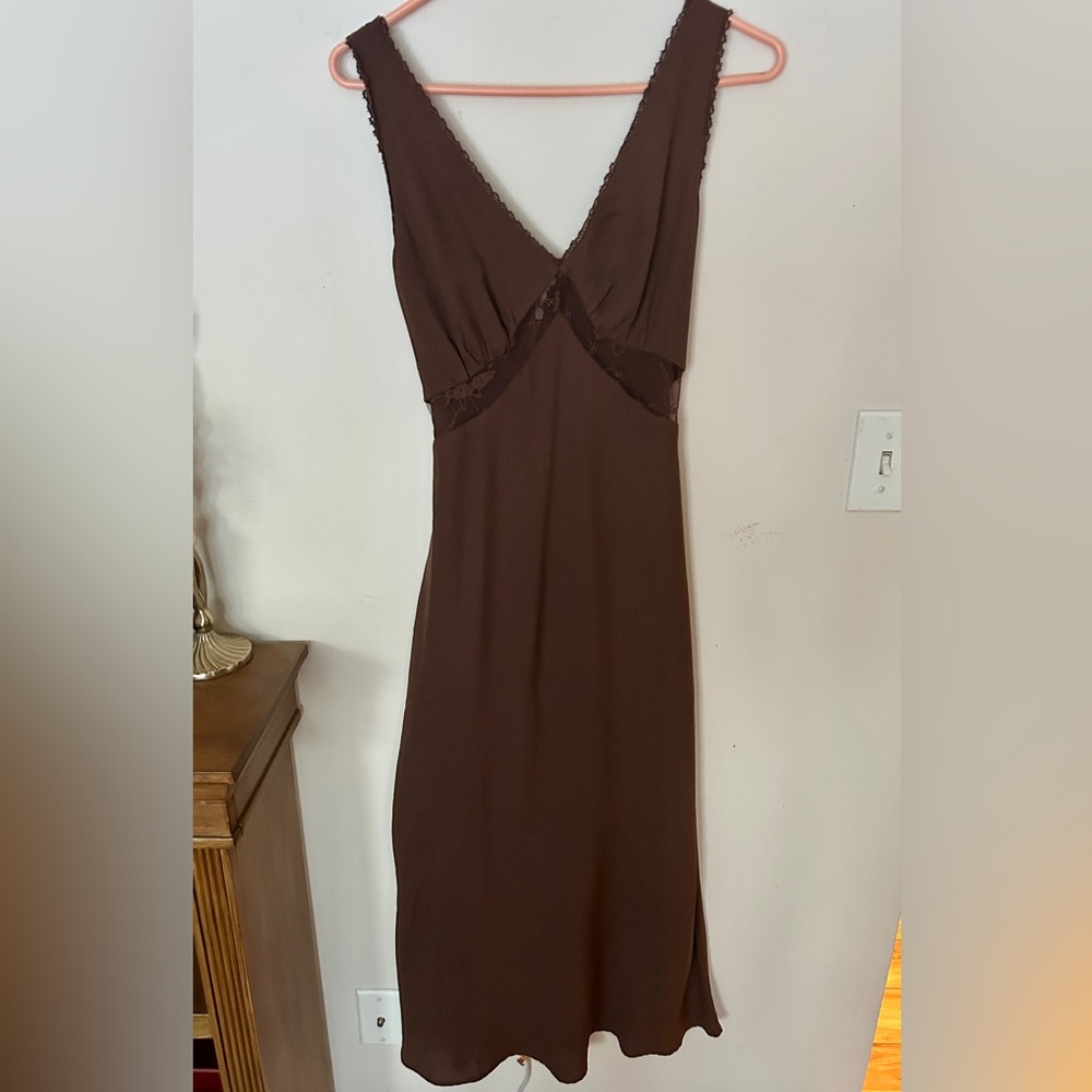 Wild Fable 90’s Brown Midi Dress